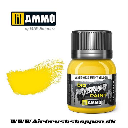 AMIG 639 DRYBRUSH Sunny Yellow  40 ml. AMIG0639